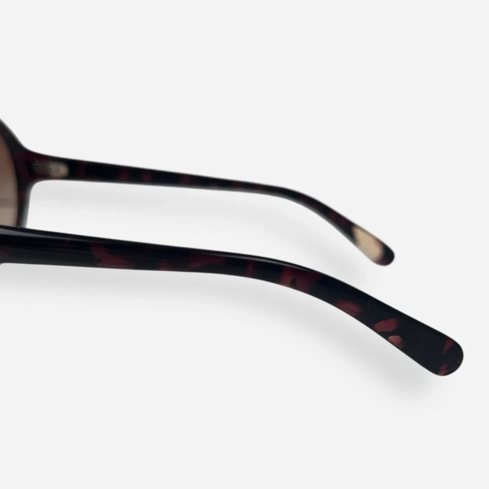 Tory Burch Aviator Sunglasses TY9009 Brown Gold‎ Case Plastic Frames Only